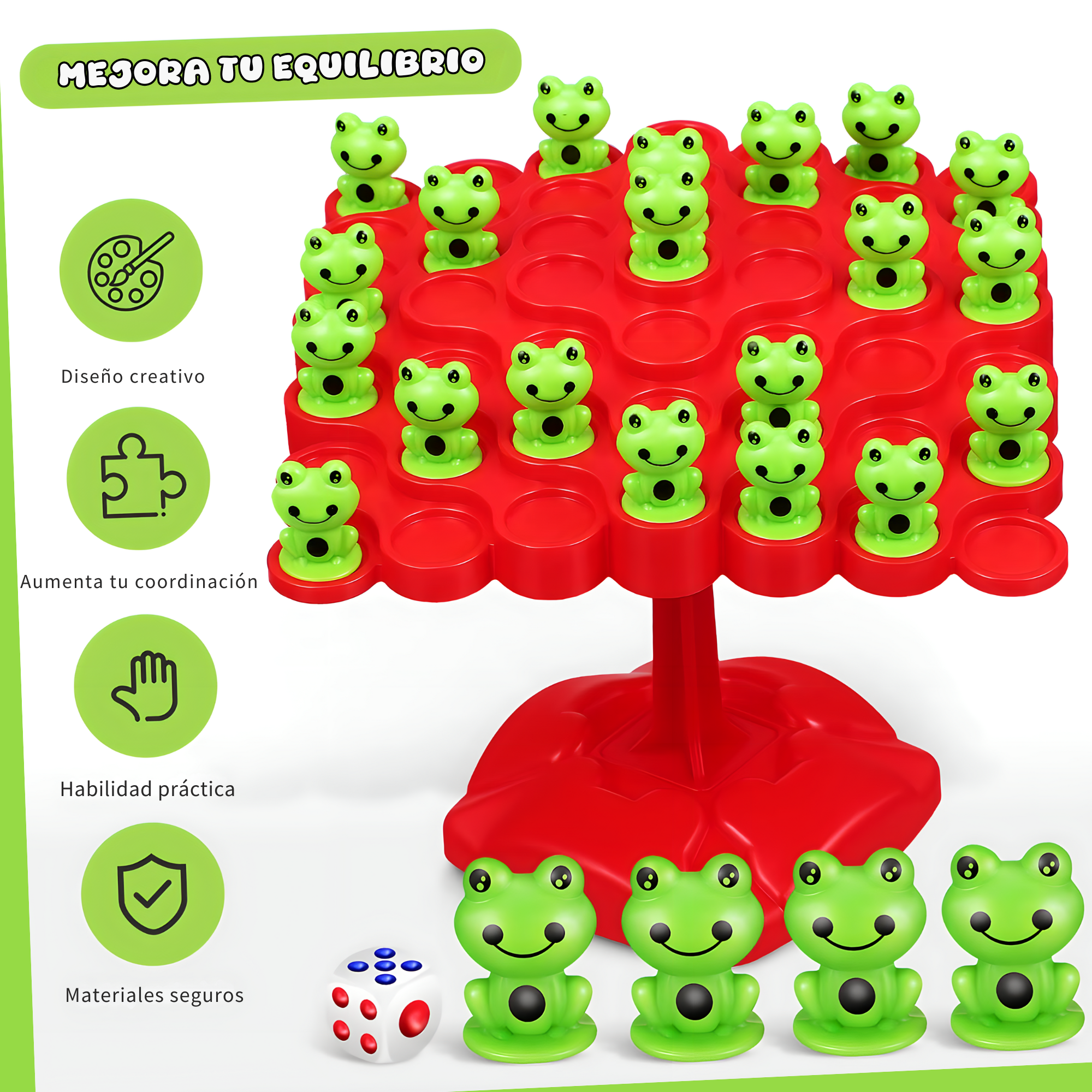 Juego de Ranitas en Equilibrio