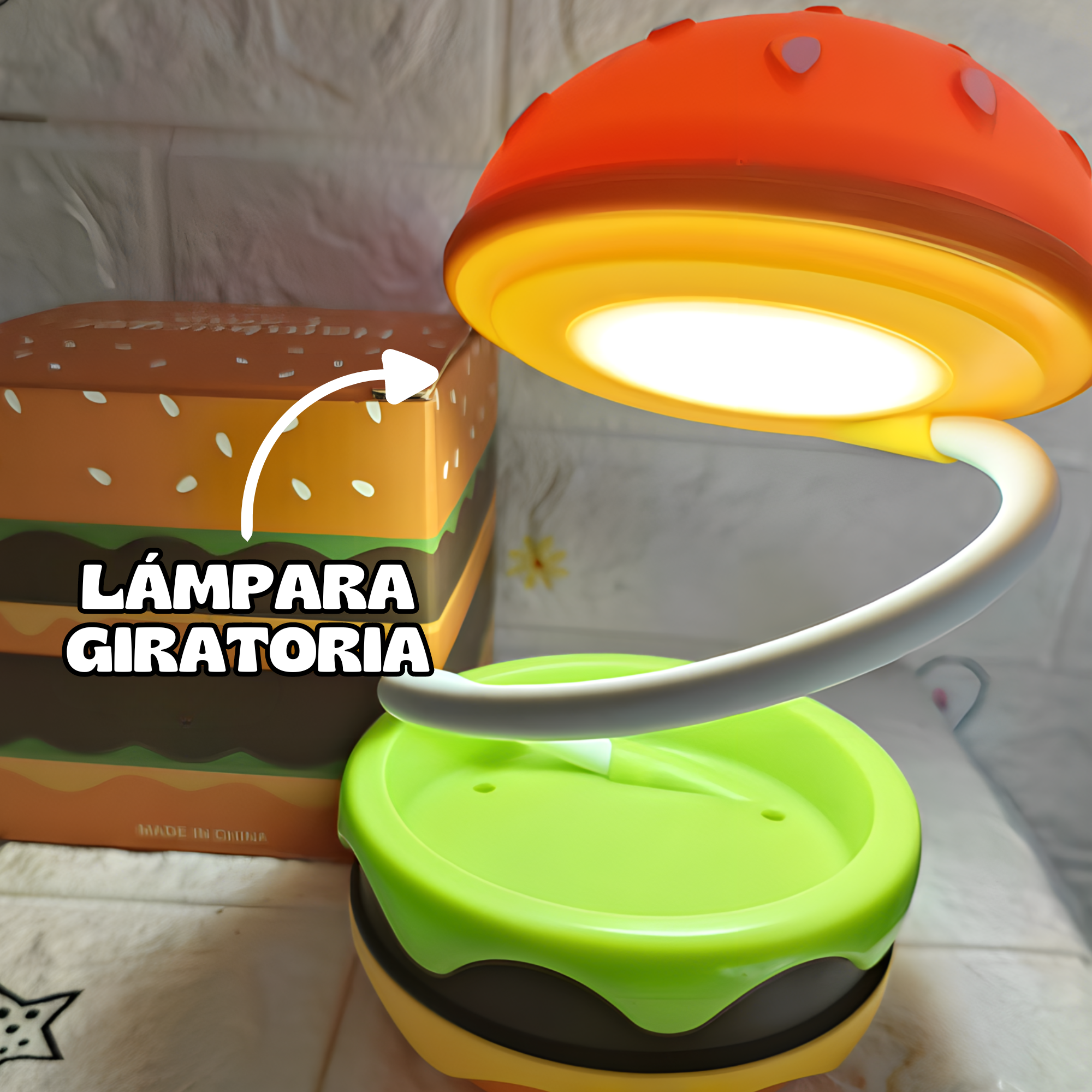 Lámpara de Hamburguesa