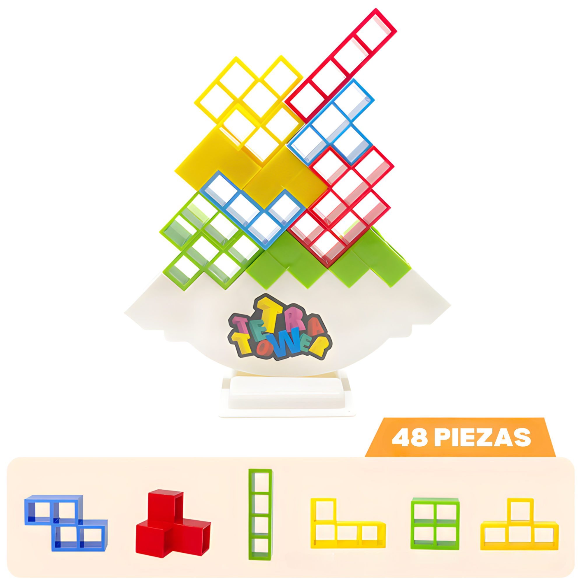 Juego Torre de Equilibrio - 48 Piezas