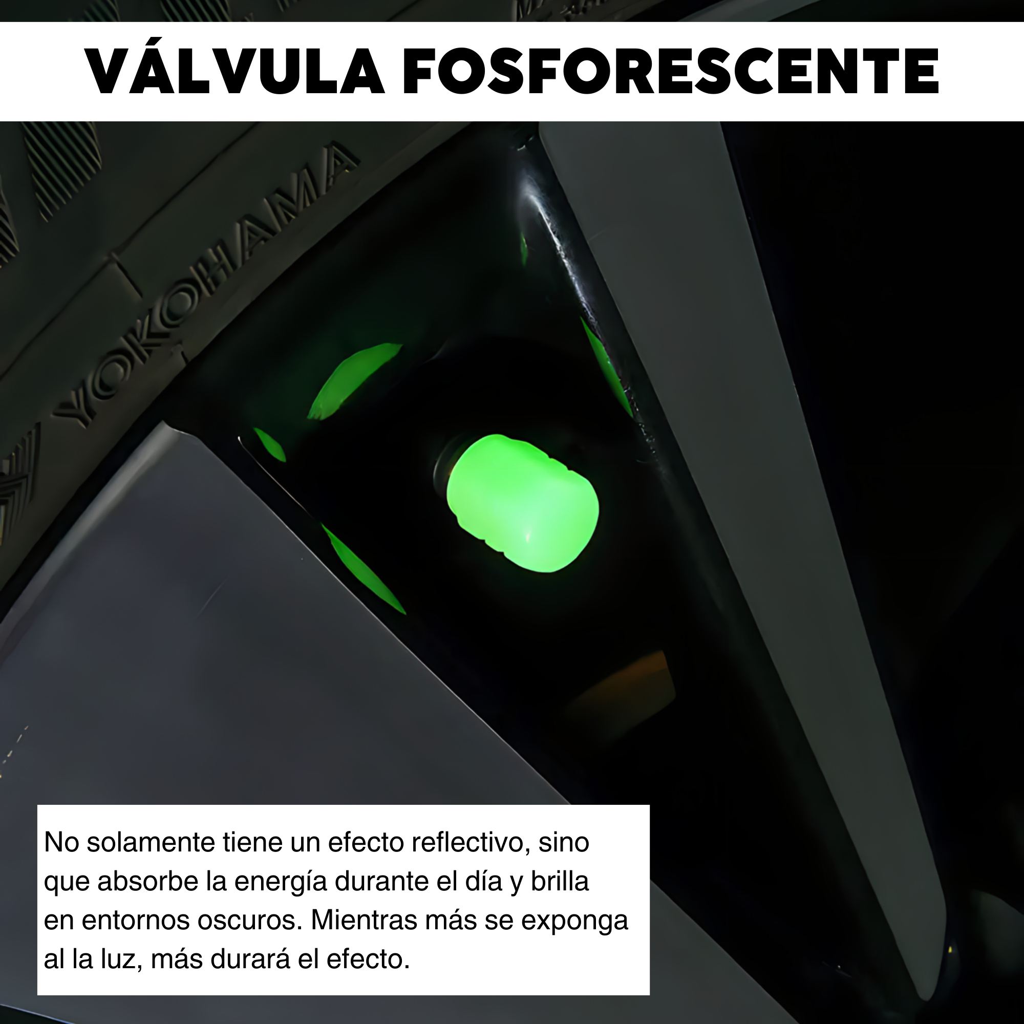 Válvulas Fosforescentes para Llantas