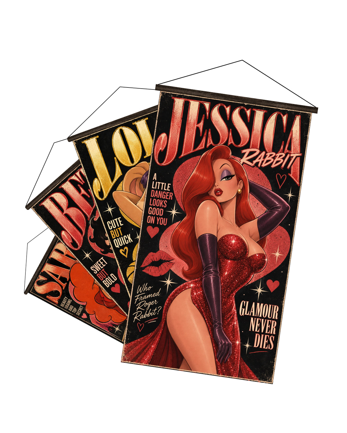 Posters Chicas Icónicas – Caricaturas de los 90