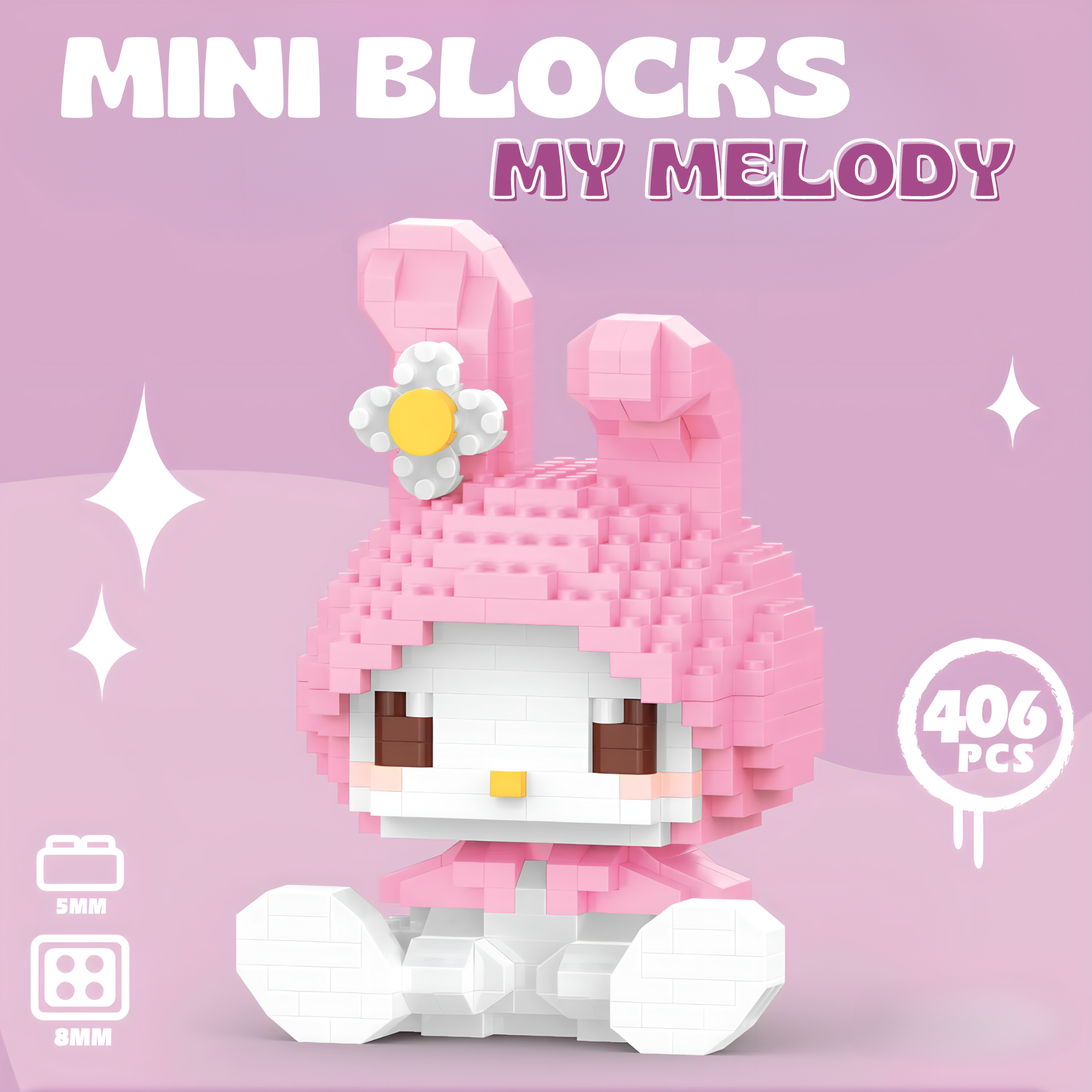 Miniblocks Kuromi y My Melody