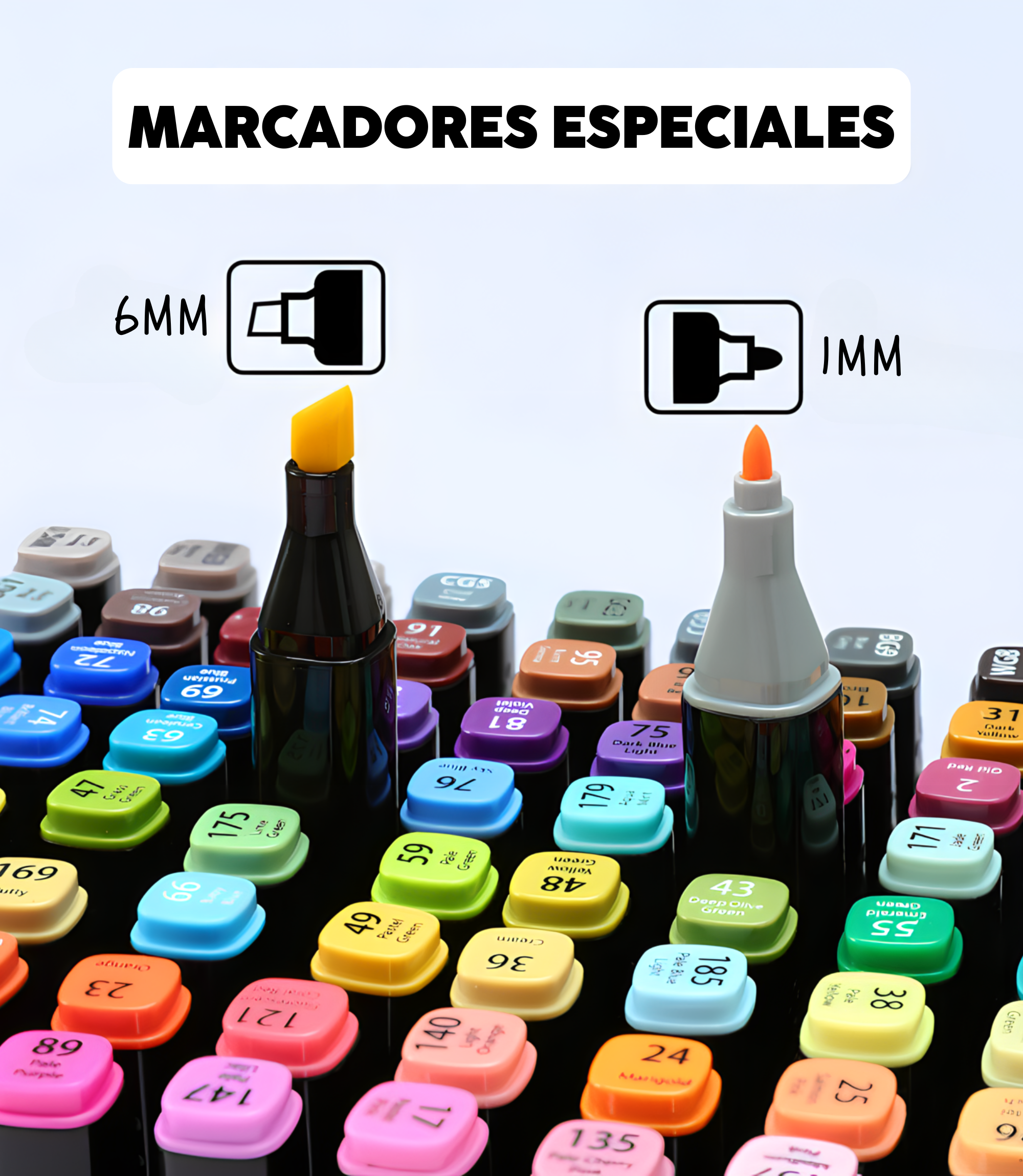 Set de 80 Marcadores Doble Punta