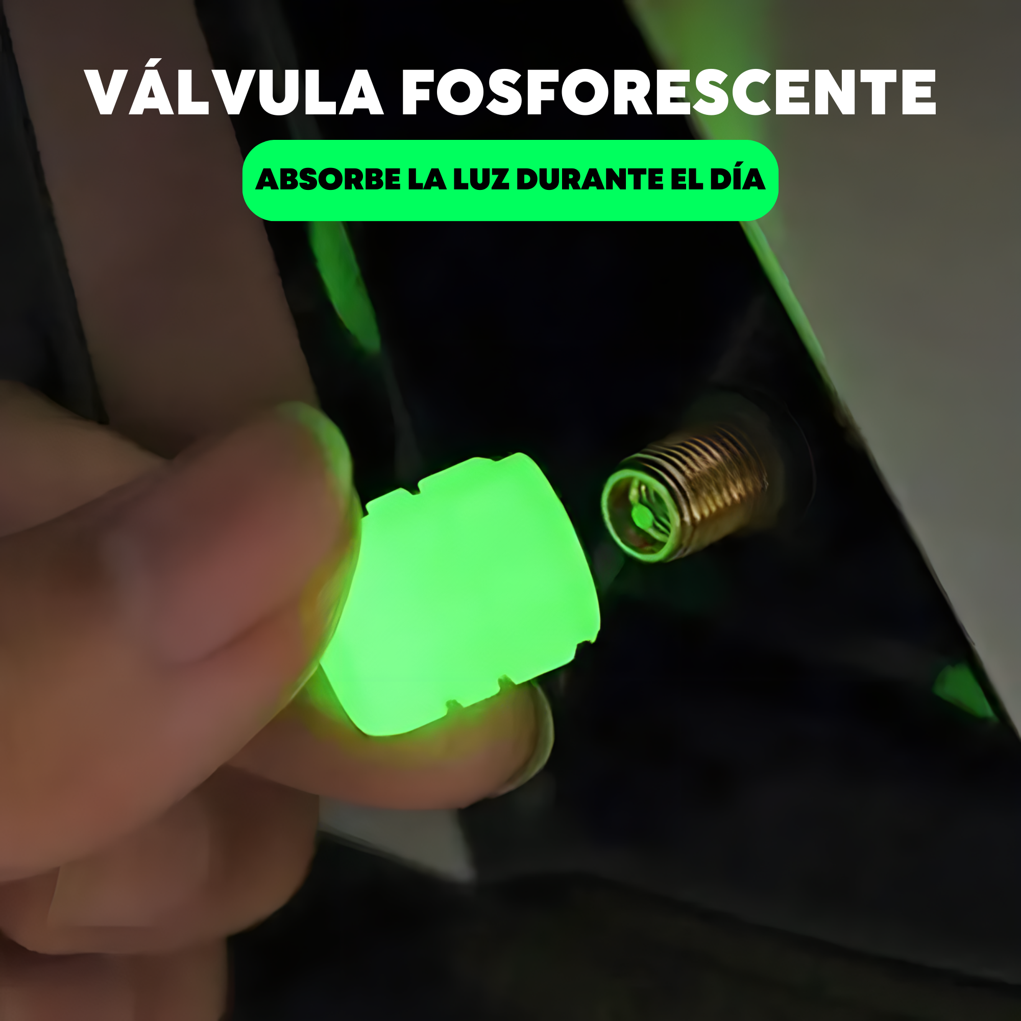 Válvulas Fosforescentes para Llantas