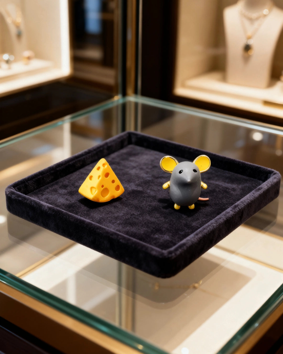 Aretes Ratón y Quesito