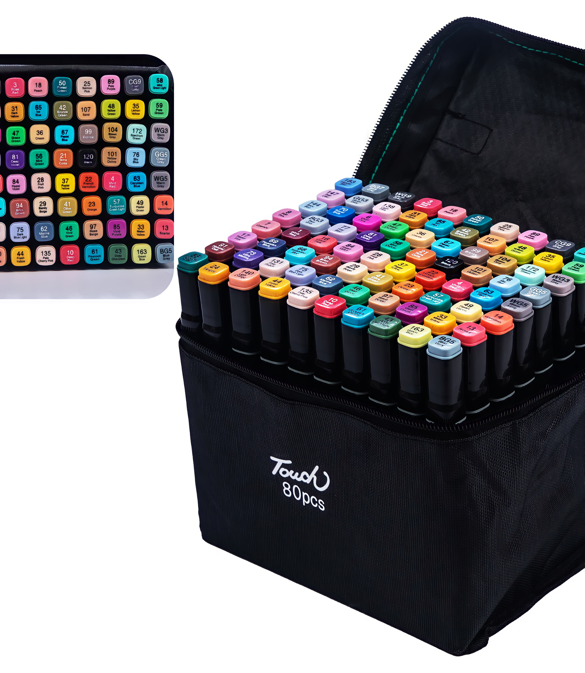 Set de 80 Marcadores Doble Punta