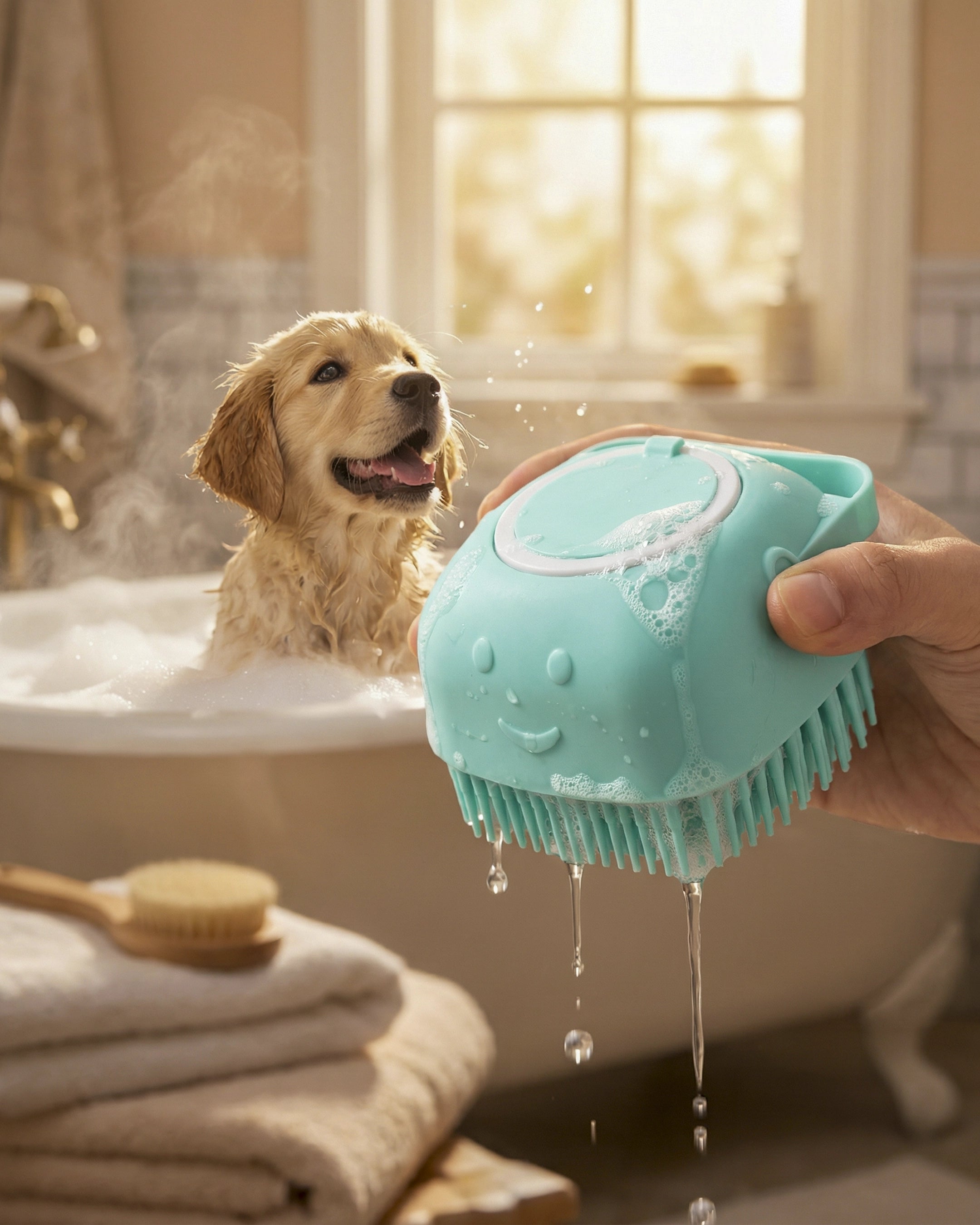 Cepillo Scrubby – Frota, enjuaga, sonríe