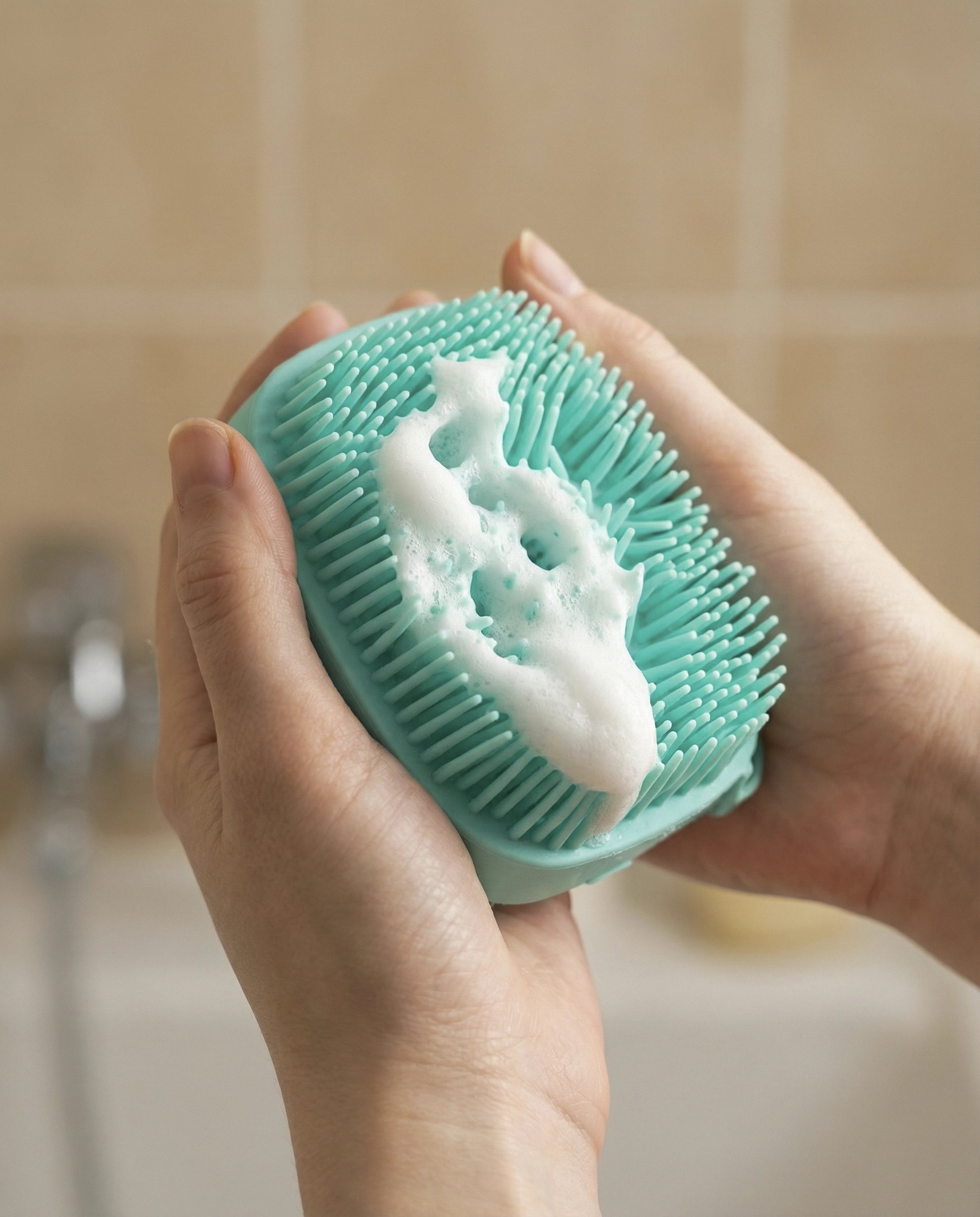 Cepillo Scrubby – Frota, enjuaga, sonríe