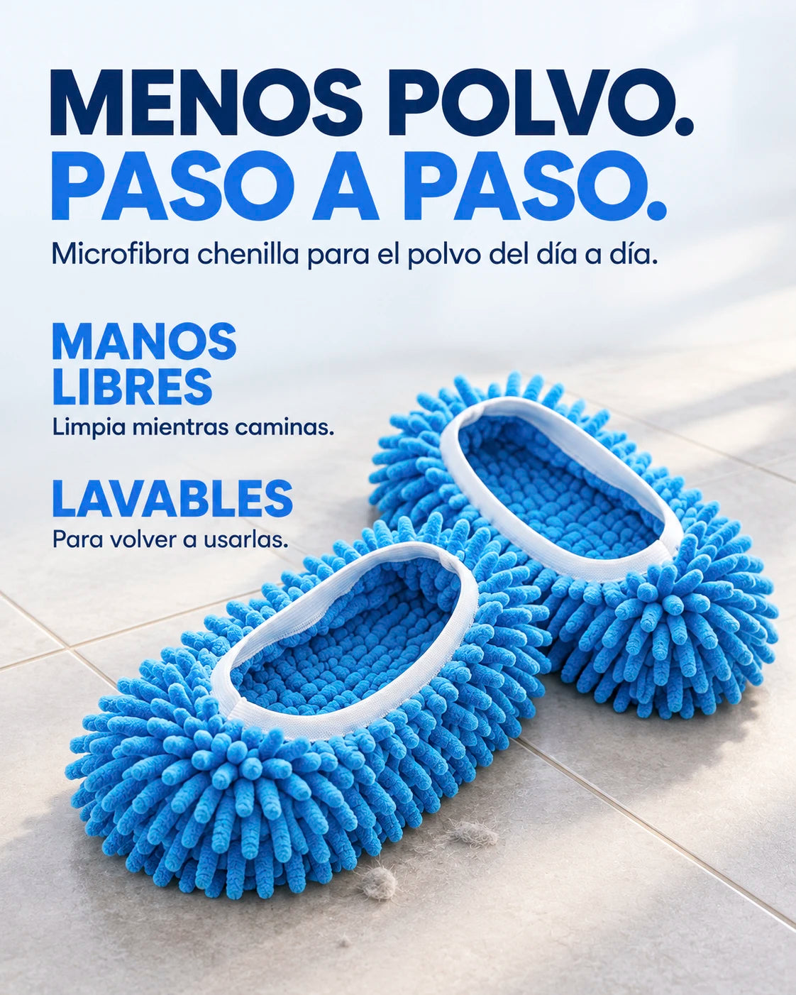 Pantuflas Limpia Pisos – Paso a Paso