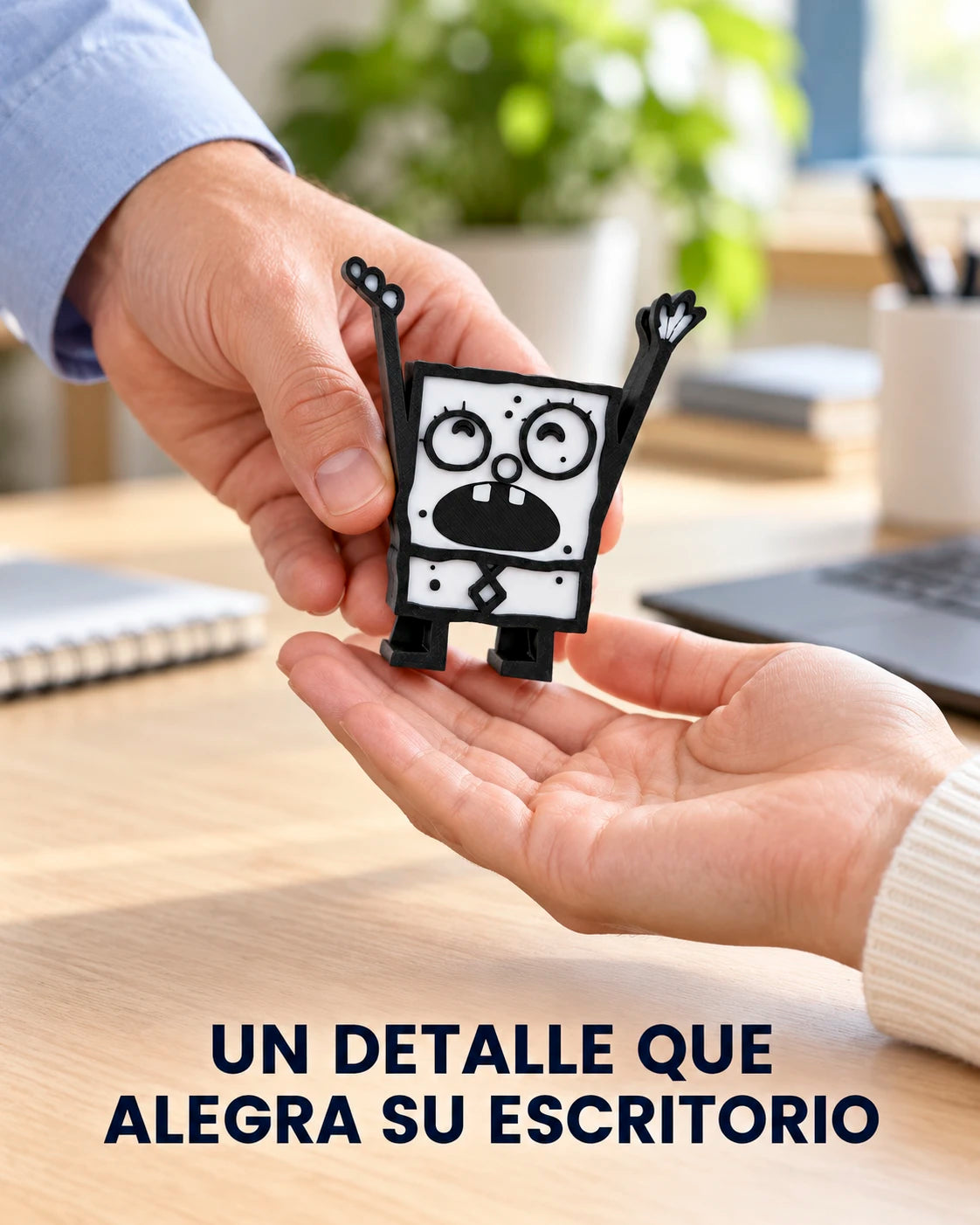 Figura Bob Esponja – Soporte para Lápiz y Lapicero