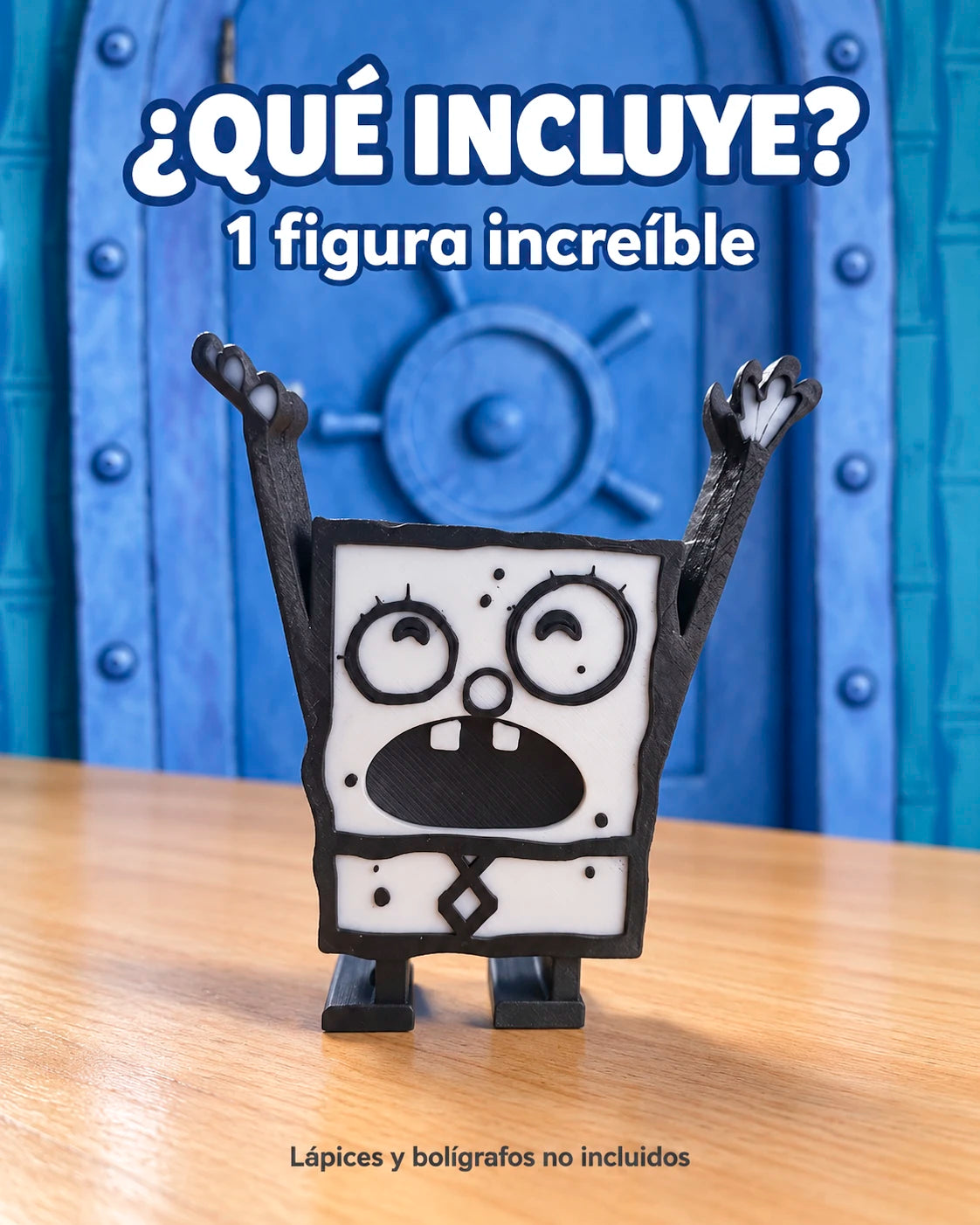 Figura Bob Esponja – Soporte para Lápiz y Lapicero