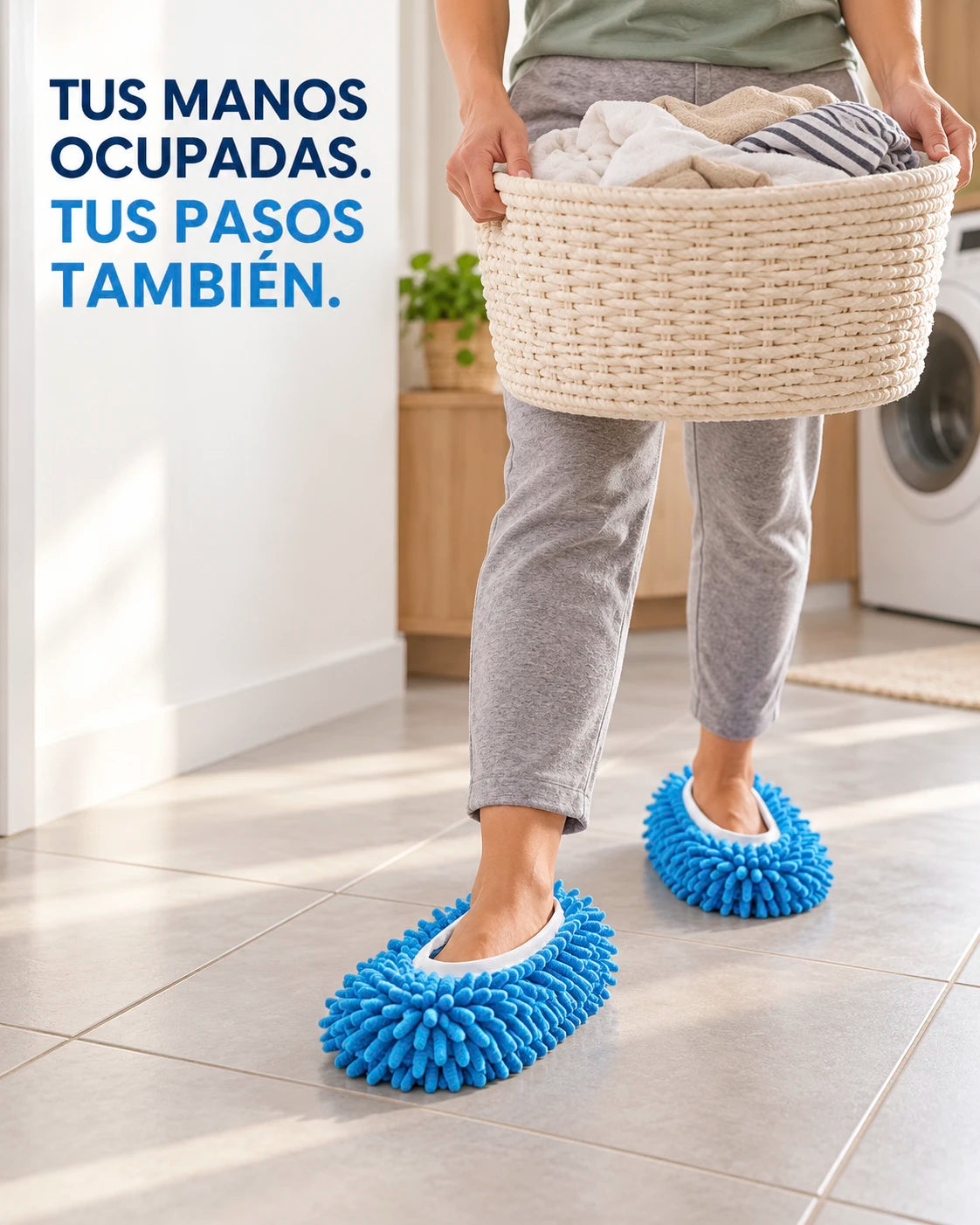Pantuflas Limpia Pisos – Paso a Paso