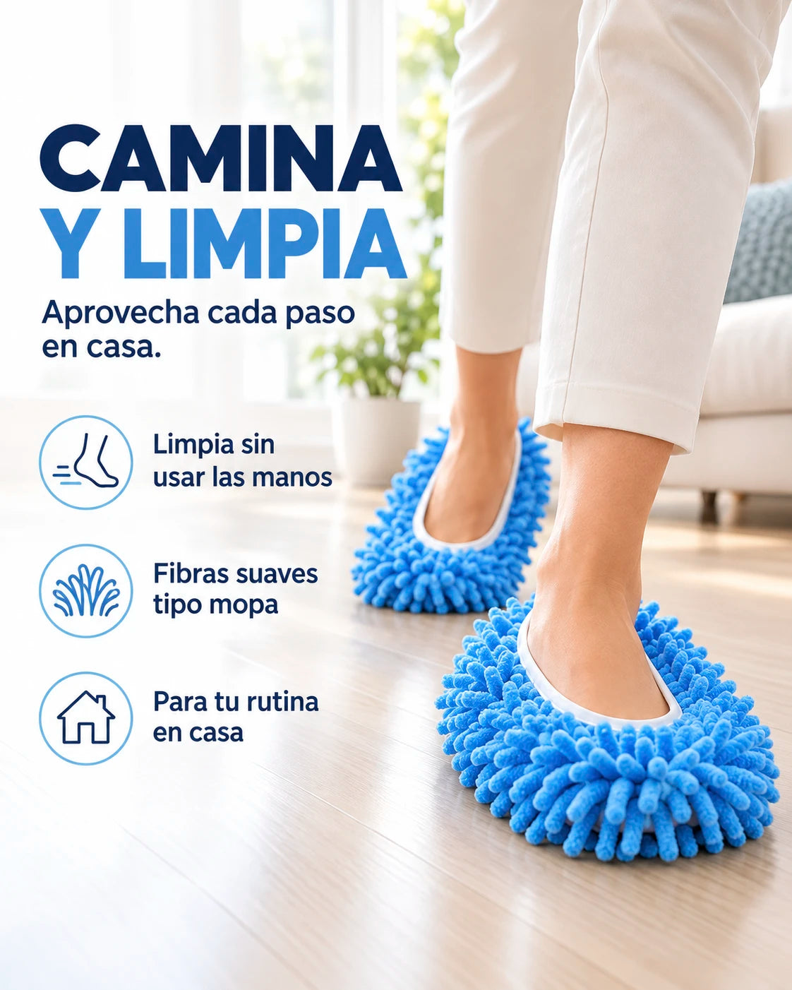 Pantuflas Limpia Pisos – Paso a Paso