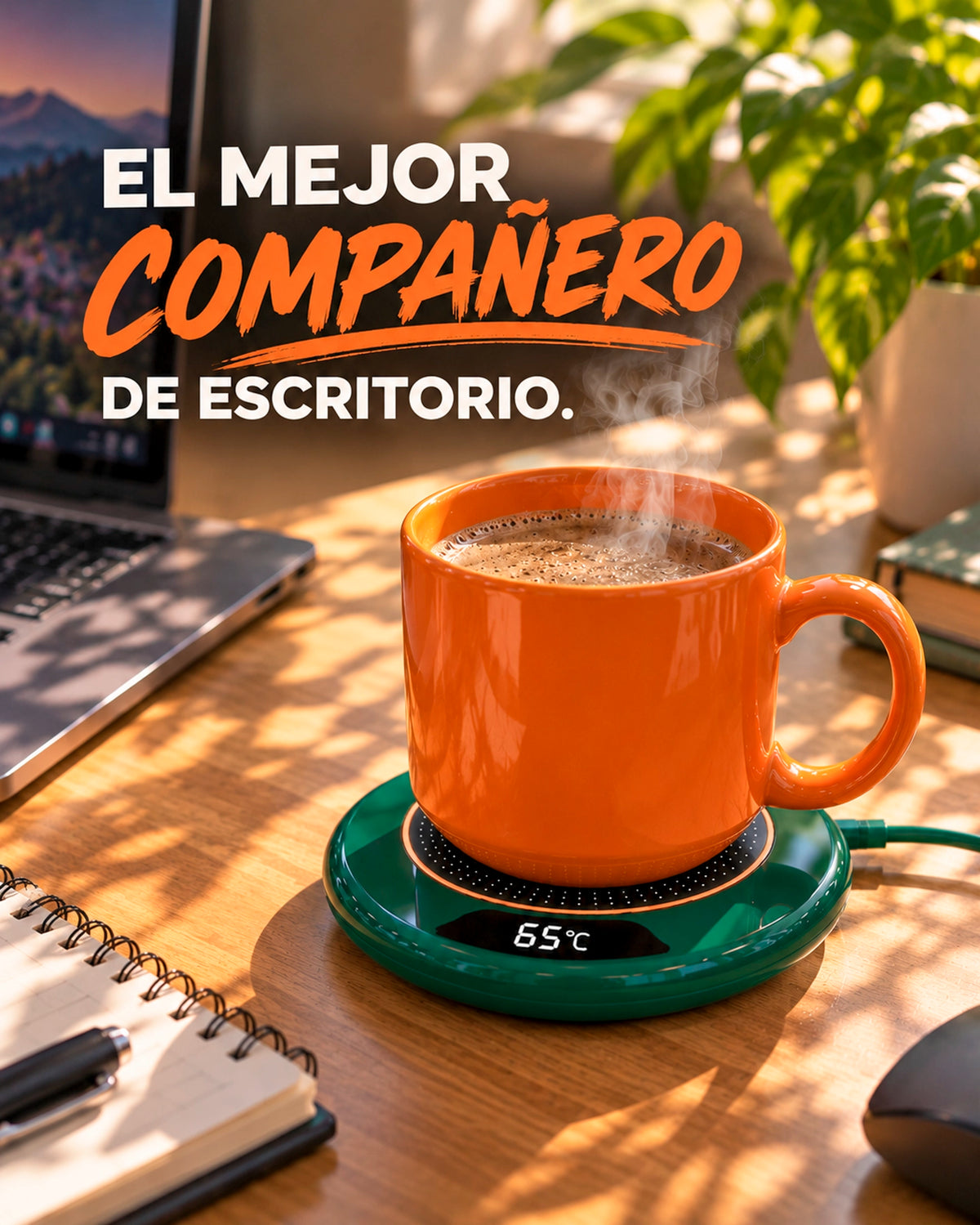 Posavasos con Calefacción USB – 3 Temperaturas