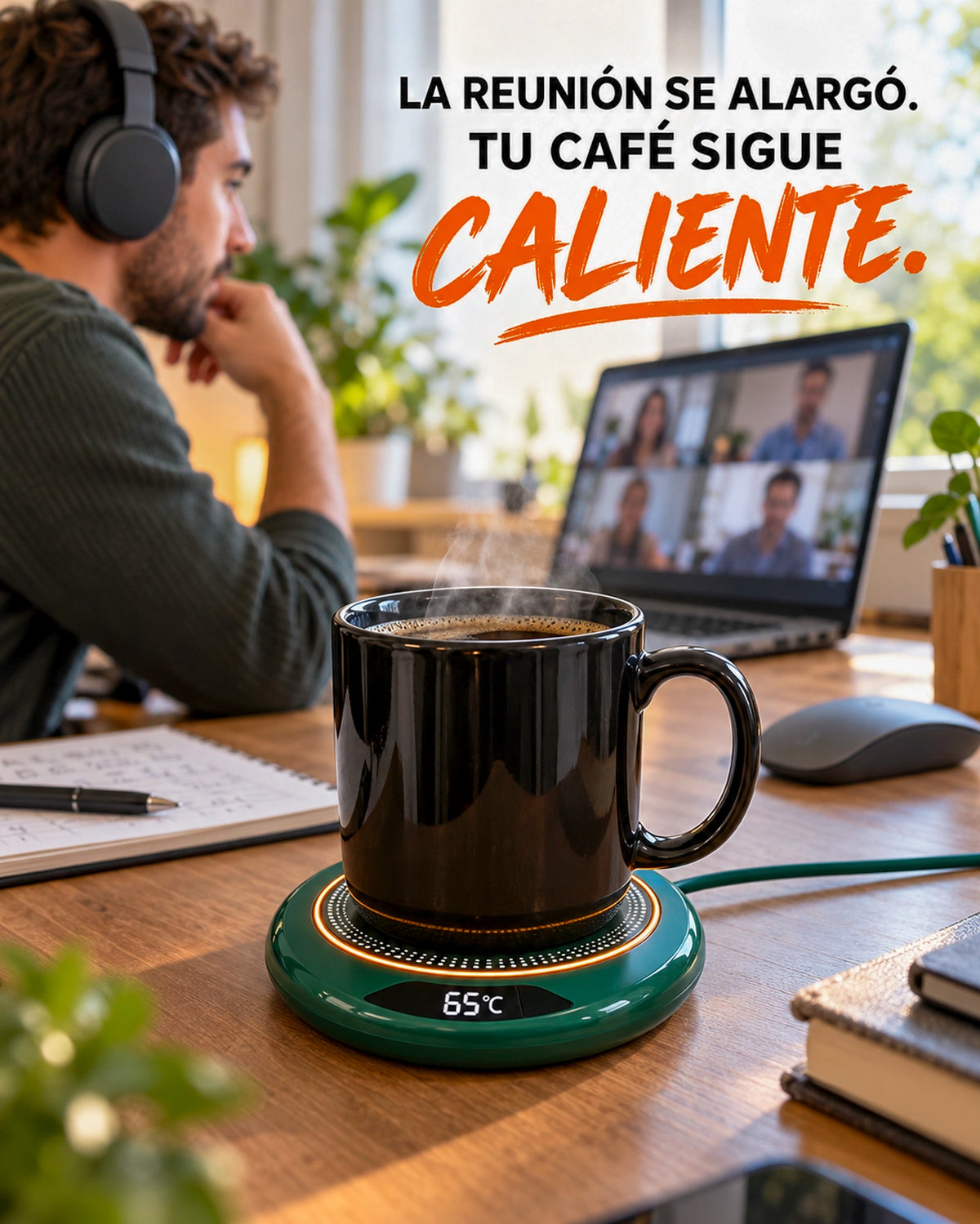 Posavasos con Calefacción USB – 3 Temperaturas