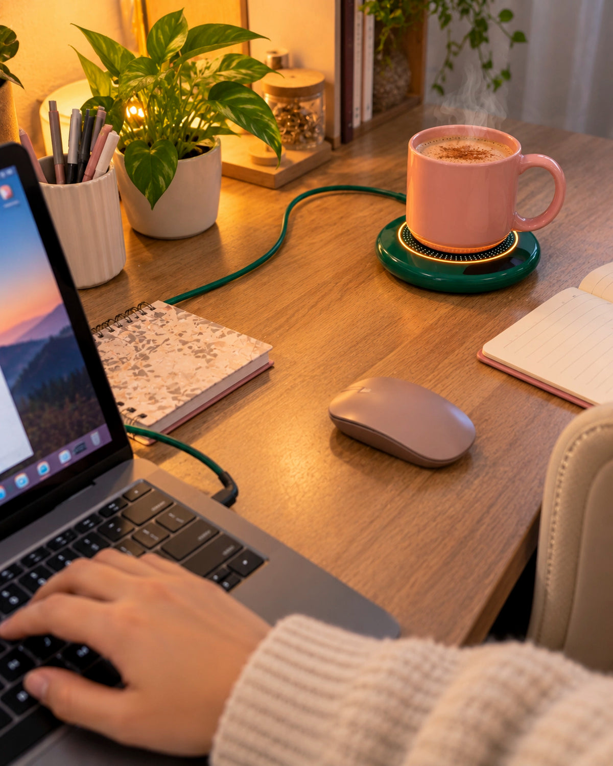 Posavasos con Calefacción USB – 3 Temperaturas