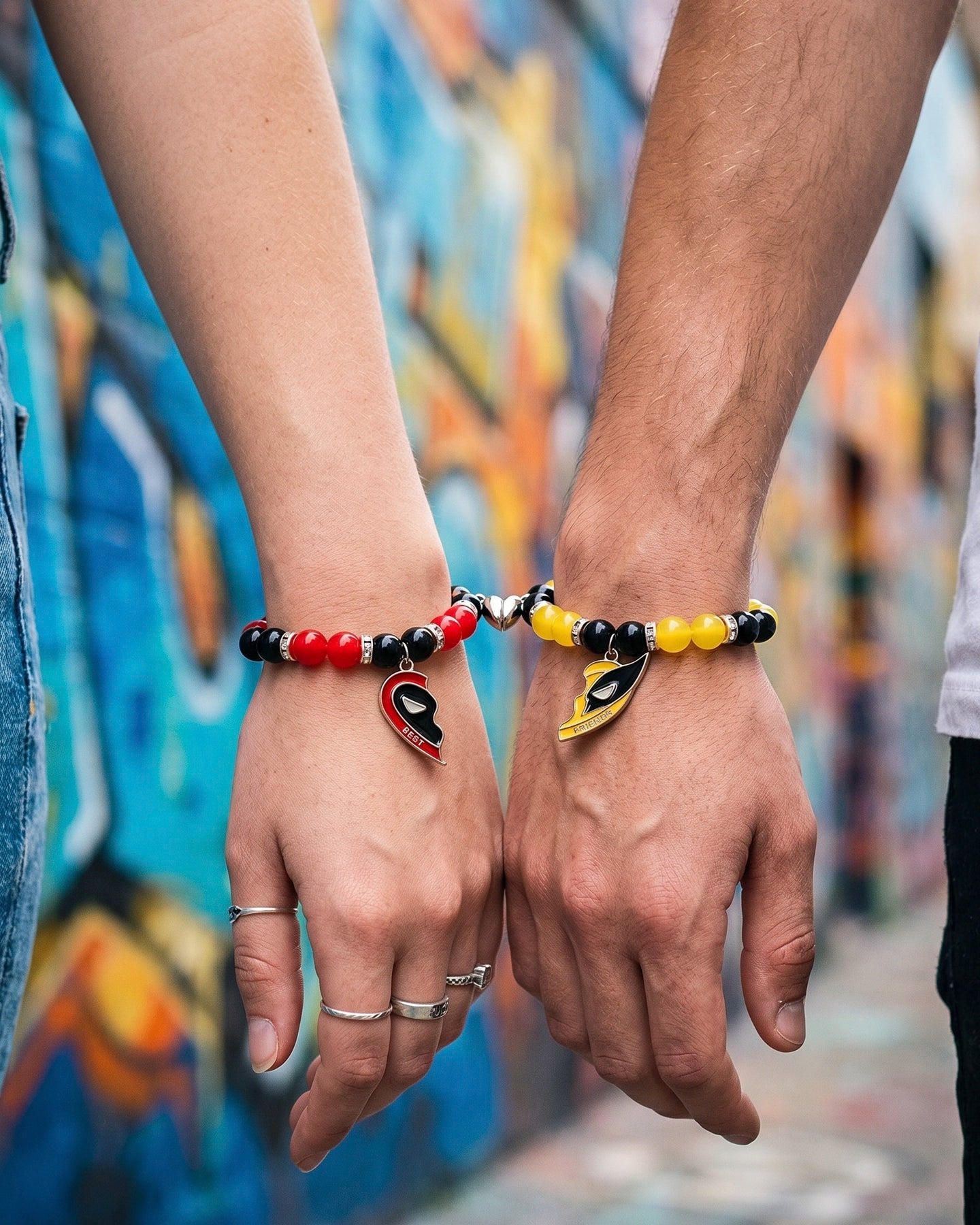 Pulseras Deadpool x Wolverine para Mejores Amigos