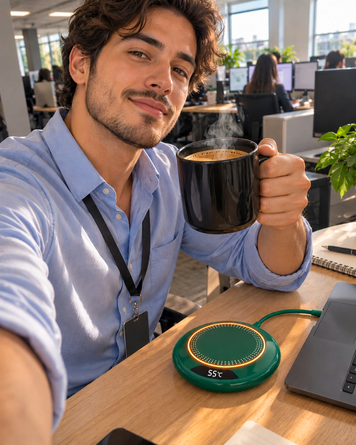 Posavasos con Calefacción USB – 3 Temperaturas