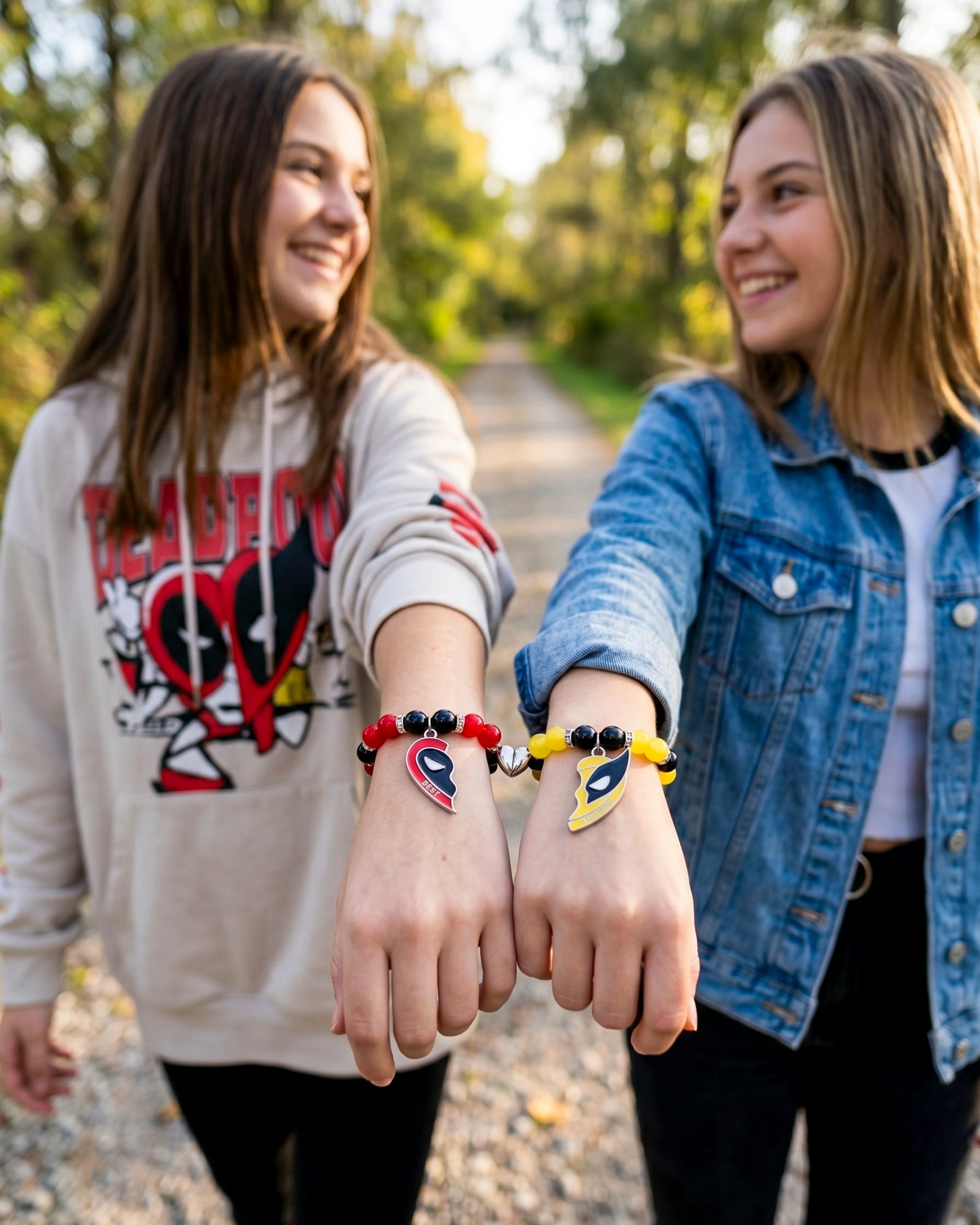 Pulseras Deadpool x Wolverine para Mejores Amigos