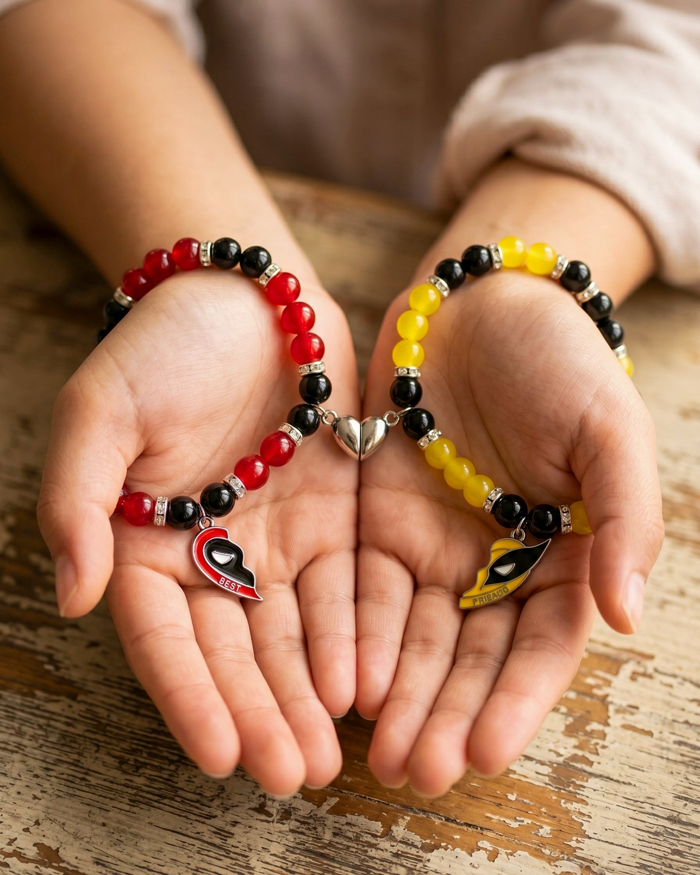Pulseras Deadpool x Wolverine para Mejores Amigos