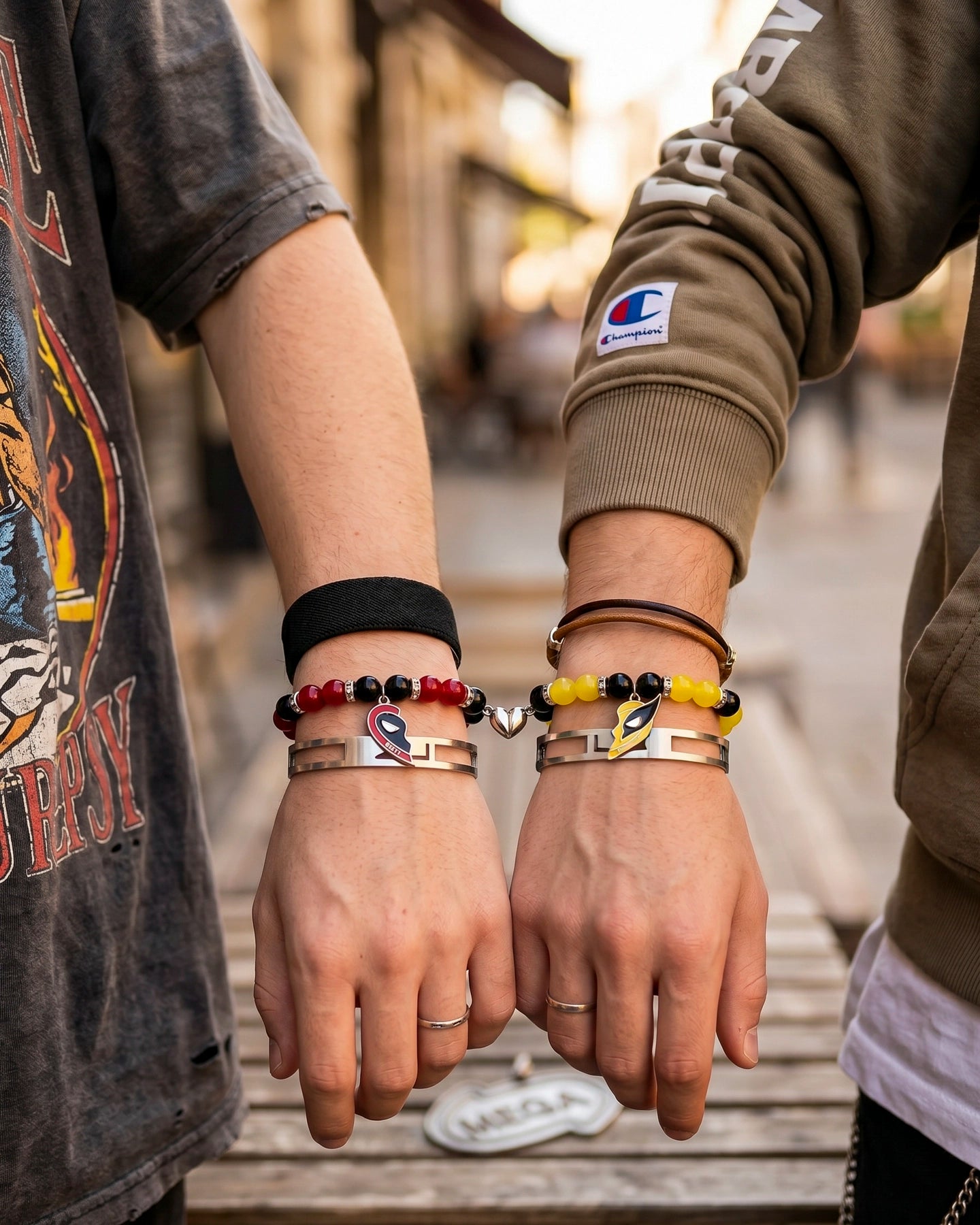 Pulseras Deadpool x Wolverine para Mejores Amigos