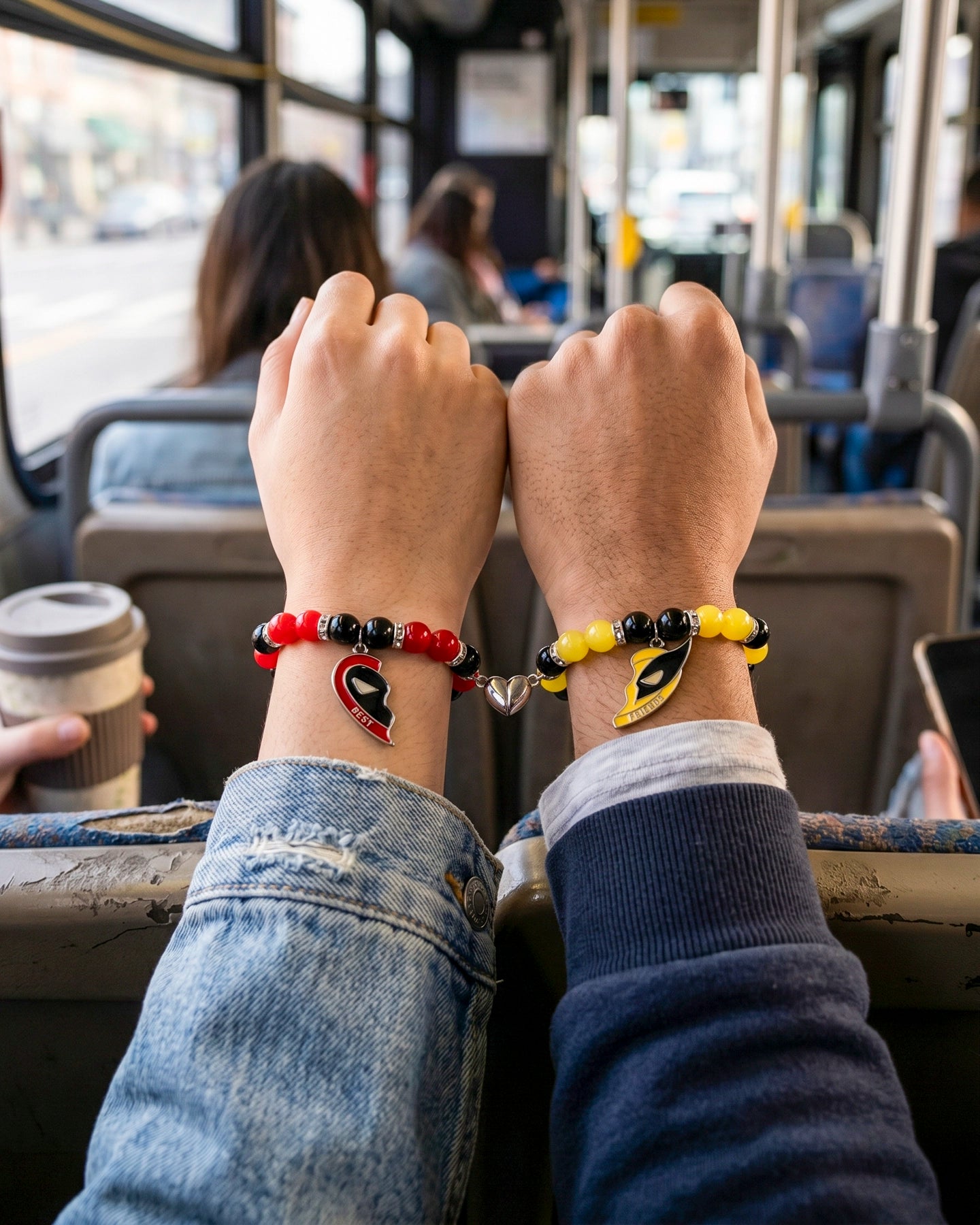 Pulseras Deadpool x Wolverine para Mejores Amigos