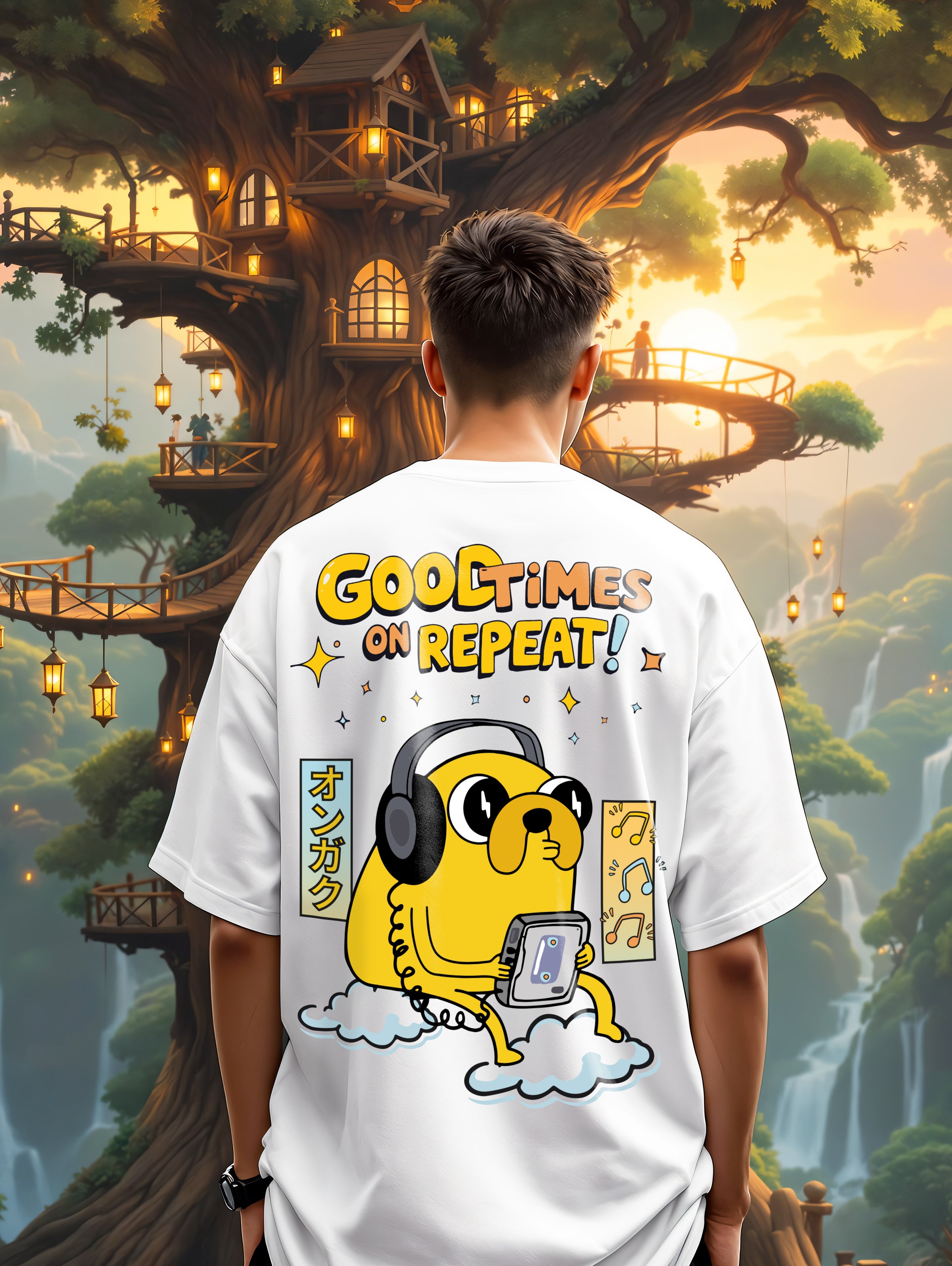 T-Shirt Jake Good Times on Repeat