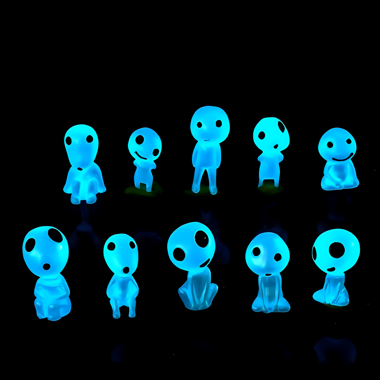 Accesorios de Fantasmitas Luminosos - 10 Unidades